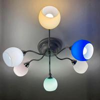 Lampadario in Vetro Colorato