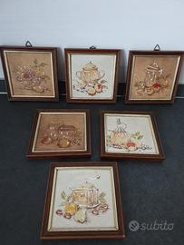 6 quadretti  da cucina 