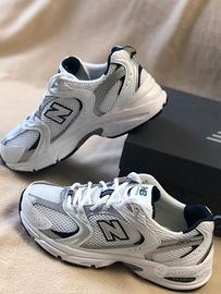 New Balance 530 White Silver Navy Taglia 39.5