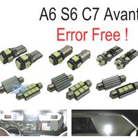 KIT 17 LAMPADE LED INTERNE PER AUDI A A6 S6 RS6 C7