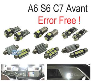 KIT 17 LAMPADE LED INTERNE PER AUDI A A6 S6 RS6 C7