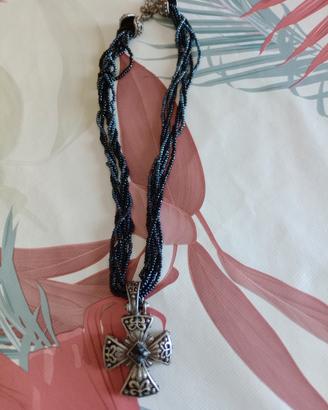 collana con ciondolo in argento 