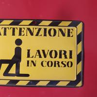 Targa in latta divertente sesso