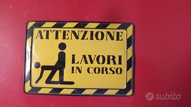 Targa in latta divertente sesso