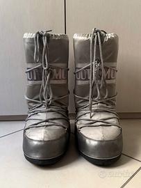 Moonboot argento taglia 42/44
