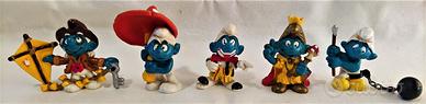 Puffi Rari Franklin Re Clown Ombrello Peyo 1980