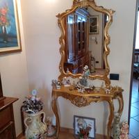 consolle  con specchio 