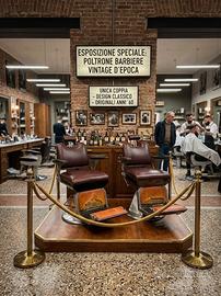 COPPIA DI POLTRONE DA BARBIERE VINTAGE ANNI 60/70