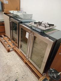 Freddo vini con 2 staizoni a temperatura regolabil