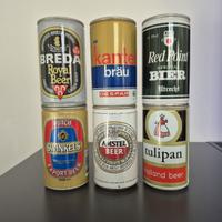 Lotto 25 lattine birra Olandesi, vintage anni 7080