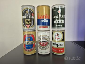 Lotto 25 lattine birra Olandesi, vintage anni 7080