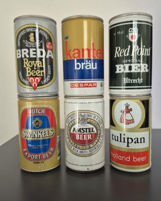 Lotto 25 lattine birra Olandesi, vintage anni 7080