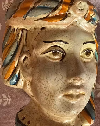 Testa di Moro in Ceramica di Caltagirone firmata