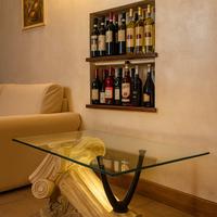 Tavolino soggiorno con vetro