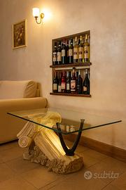 Tavolino soggiorno con vetro