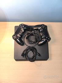 Playstation 4 Slim 1TB + 2 Controller PS4 + Cavi