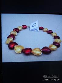 Collana Murano, oro giallo,24 karate 