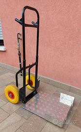 Carrello portapacchi adattato per pesca