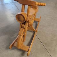 moto dondolo in legno 