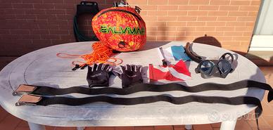 maschera boa cinture guanti sub