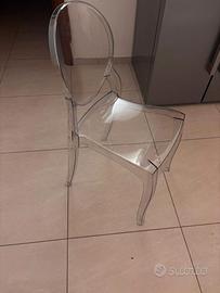 Sedie moderne trasparenti