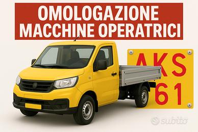 Macchina operatrice - omologazione