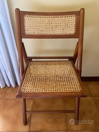 Sedie pieghevoli in legno