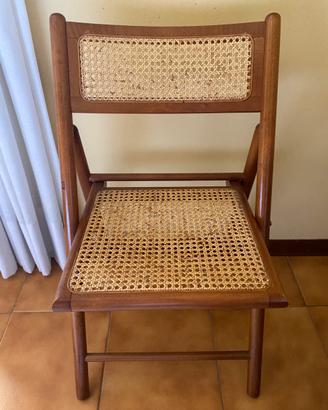 Sedie pieghevoli in legno