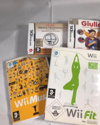 Lotto giochi wii e nintendo ds