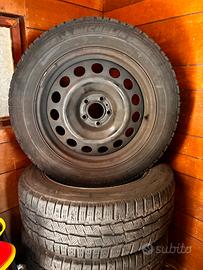 Ruote complete Michelin Agilis Alpin 215/60 R17C