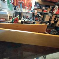 Mensole in legno colore noce chiaro 