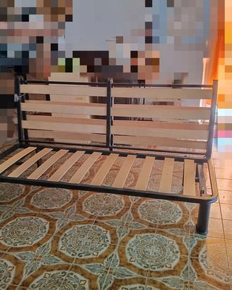 Struttura divano letto in doghe