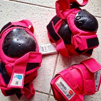 Kit pattinaggio ginocchiere, gomitiere bambina