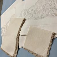 Set tovaglie bagno in lino