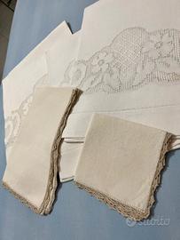 Set tovaglie bagno in lino