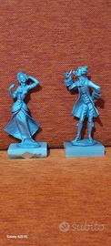 Coppia di statuine vintage da collezione