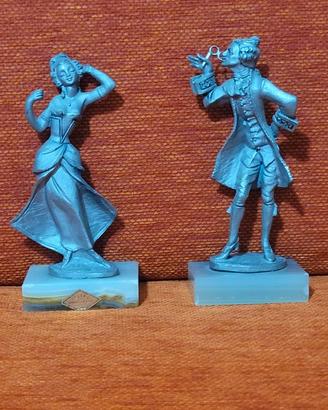 Coppia di statuine vintage da collezione