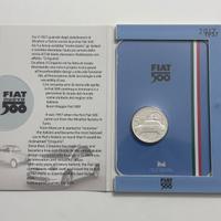 MONETA FIAT 500 ARGENTO