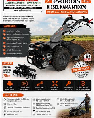 Motocoltivatore DIESEL Nuovo
