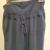 Pantalone premaman blu alla caviglia taglia XL