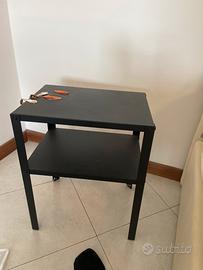 Comodino nero ikea in metallo