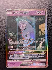 Mewtwo gx 78/73 Carte Pokemon Leggende Iridescenti