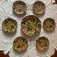 Servizio dolce in ceramica decorative anni 60-70