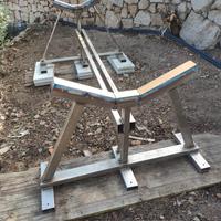 Sella in acciaio inox 316 per ricovero natanti