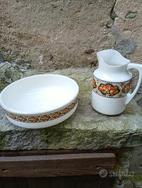 brocca  e catino di laveno