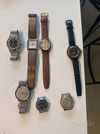 Lotto 7 Orologi Vintage da Polso