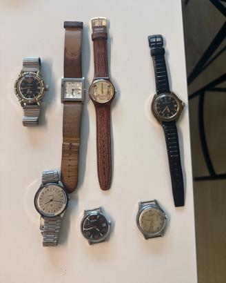 Lotto 7 Orologi Vintage da Polso