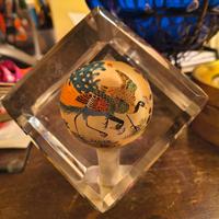 Fermacarte Cinese Vintage  - Cubo in Cristallo