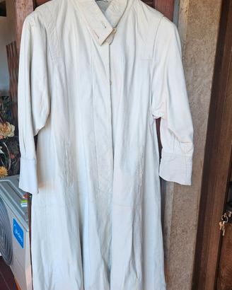 Elegante Soprabito Donna in Pelle color Panna