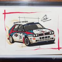 Disegno lamcia HF integrale rally